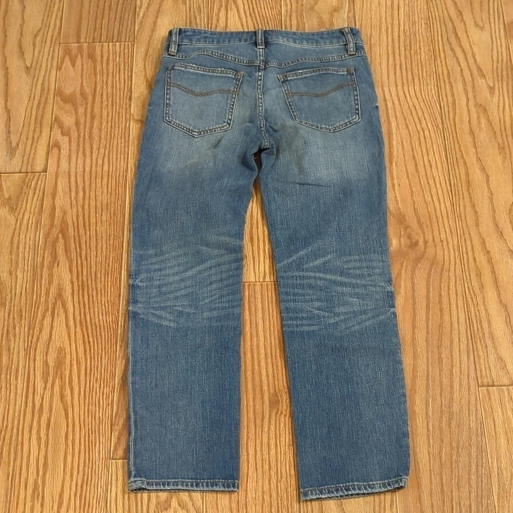 Free People Straight Leg Cropped Jeans Mid-Rise Stretch Women's Size 27